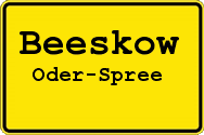 Ortseingangsschild Beeskow